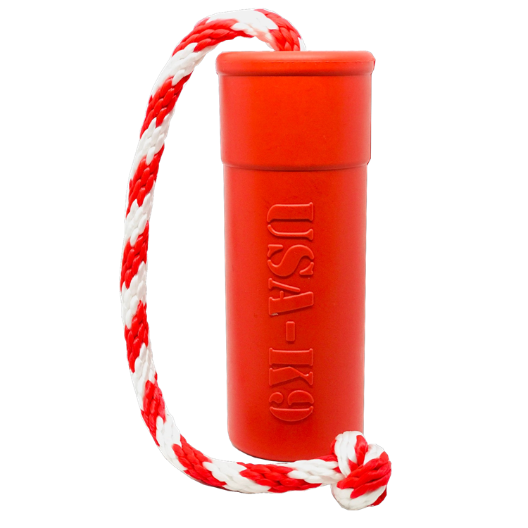 USA-K9 Firecracker Floating Training Dummy | K9 Handler Reward Toy | Red | USA Made - BIG FRENCHIES