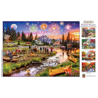 Fireworks on the Mountain Art Gallery - 1000 Piece Puzzle by Masterpieces Puzzles - BIG FRENCHIES