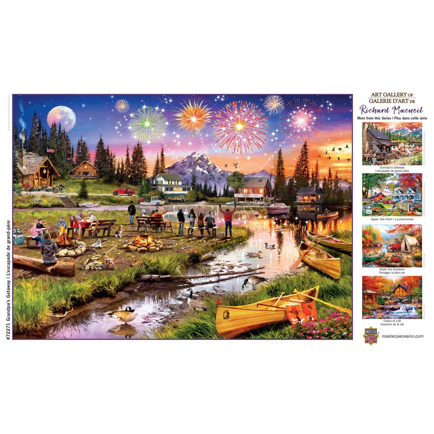 Fireworks on the Mountain Art Gallery - 1000 Piece Puzzle by Masterpieces Puzzles - BIG FRENCHIES