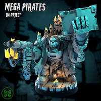 3d Printed Mega Pirate Priest by Mekka Miniatures