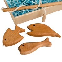 Wooden Magnetic Fishing Game for Kids set #2 , small
