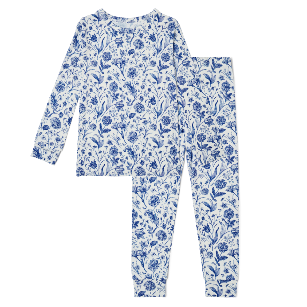 Porcelain Vine Bamboo Toddler Pajama Set - BIG FRENCHIES