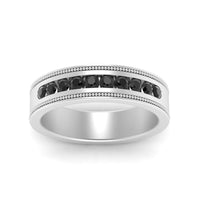 Flat Milgrain Mens Promise Band