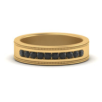 Flat Milgrain Mens Promise Band