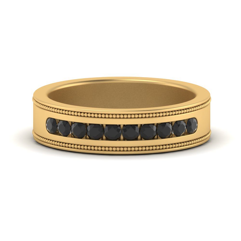 Flat Milgrain Mens Promise Band