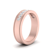 Flat Milgrain Mens Promise Band