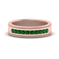 Flat Milgrain Mens Promise Band