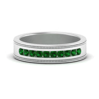 Flat Milgrain Mens Promise Band