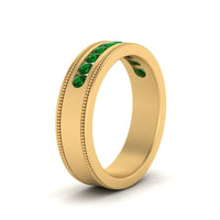 Flat Milgrain Mens Promise Band