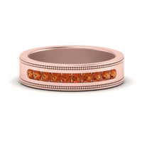 Flat Milgrain Mens Promise Band