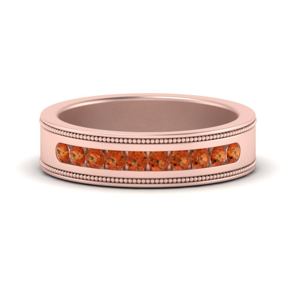 Flat Milgrain Mens Promise Band