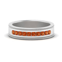 Flat Milgrain Mens Promise Band