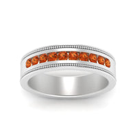 Flat Milgrain Mens Promise Band