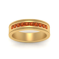 Flat Milgrain Mens Promise Band