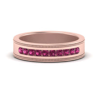 Flat Milgrain Mens Promise Band