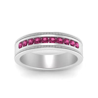 Flat Milgrain Mens Promise Band