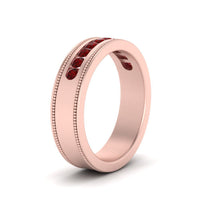 Flat Milgrain Mens Promise Band