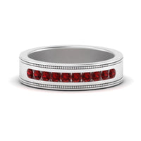 Flat Milgrain Mens Promise Band