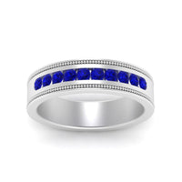 Flat Milgrain Mens Promise Band