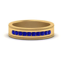 Flat Milgrain Mens Promise Band