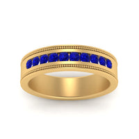 Flat Milgrain Mens Promise Band