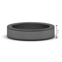 Flat Milgrain Mens Wedding Band