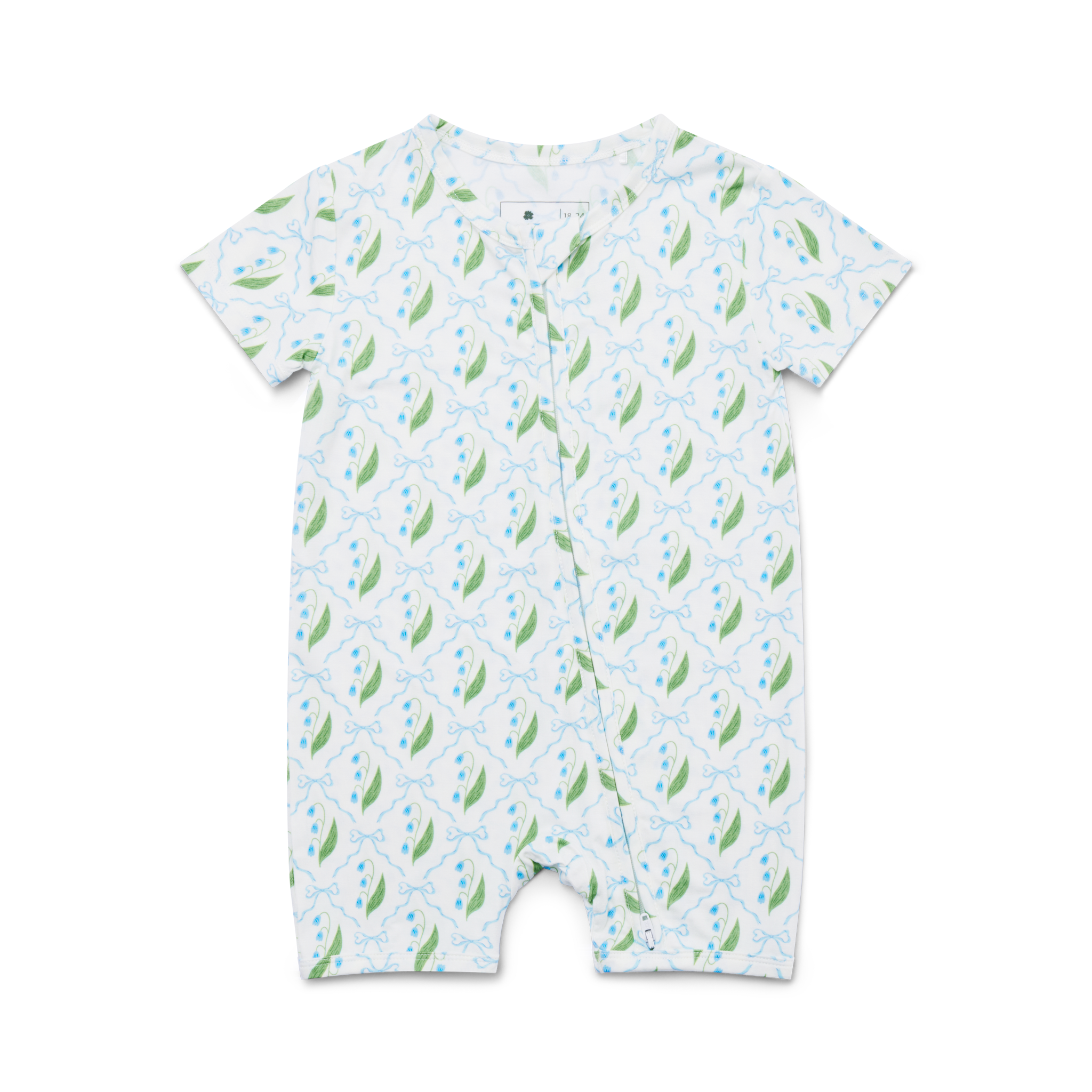 Bluebell Bows Short Sleeve & Shorts Bamboo Sleeper - BIG FRENCHIES