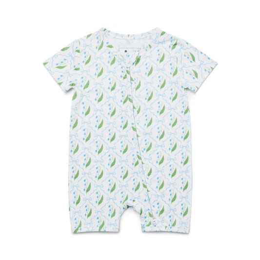 Bluebell Bows Short Sleeve & Shorts Bamboo Sleeper - BIG FRENCHIES