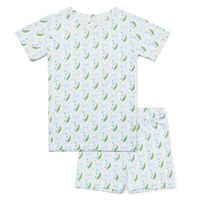 Bluebell Bows Short Sleeve & Shorts Bamboo Toddler Pajama Set - BIG FRENCHIES