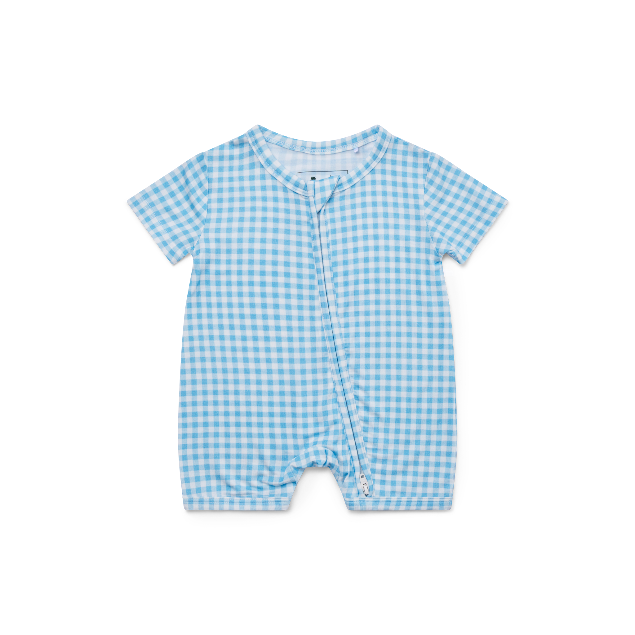 Harbor Gingham Short Sleeve & Shorts Bamboo Sleeper - BIG FRENCHIES