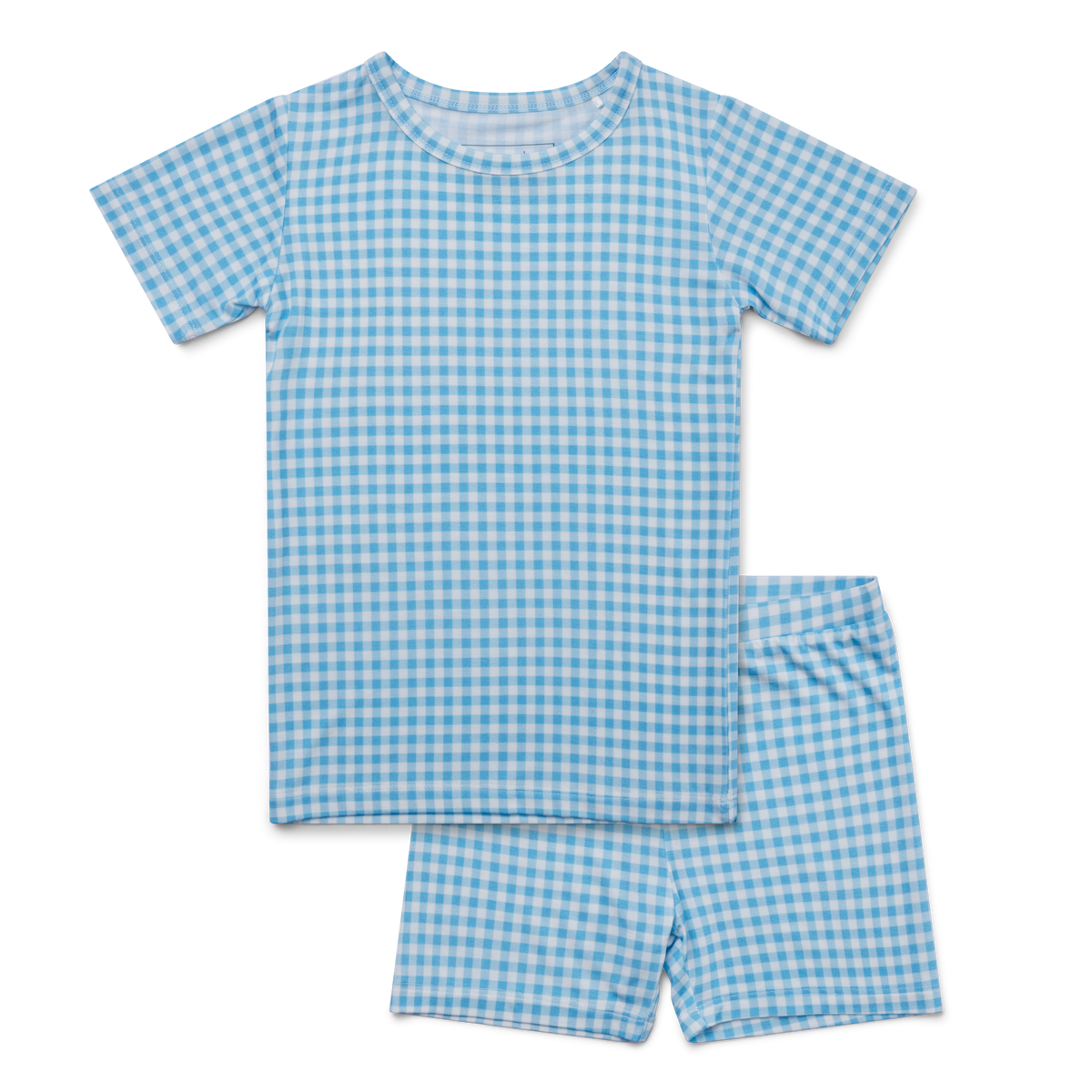 Harbor Gingham Short Sleeve & Shorts Bamboo Toddler Pajama Set - BIG FRENCHIES