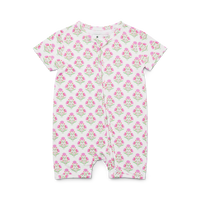 Pink Posy Short Sleeve & Shorts Bamboo Sleeper - BIG FRENCHIES
