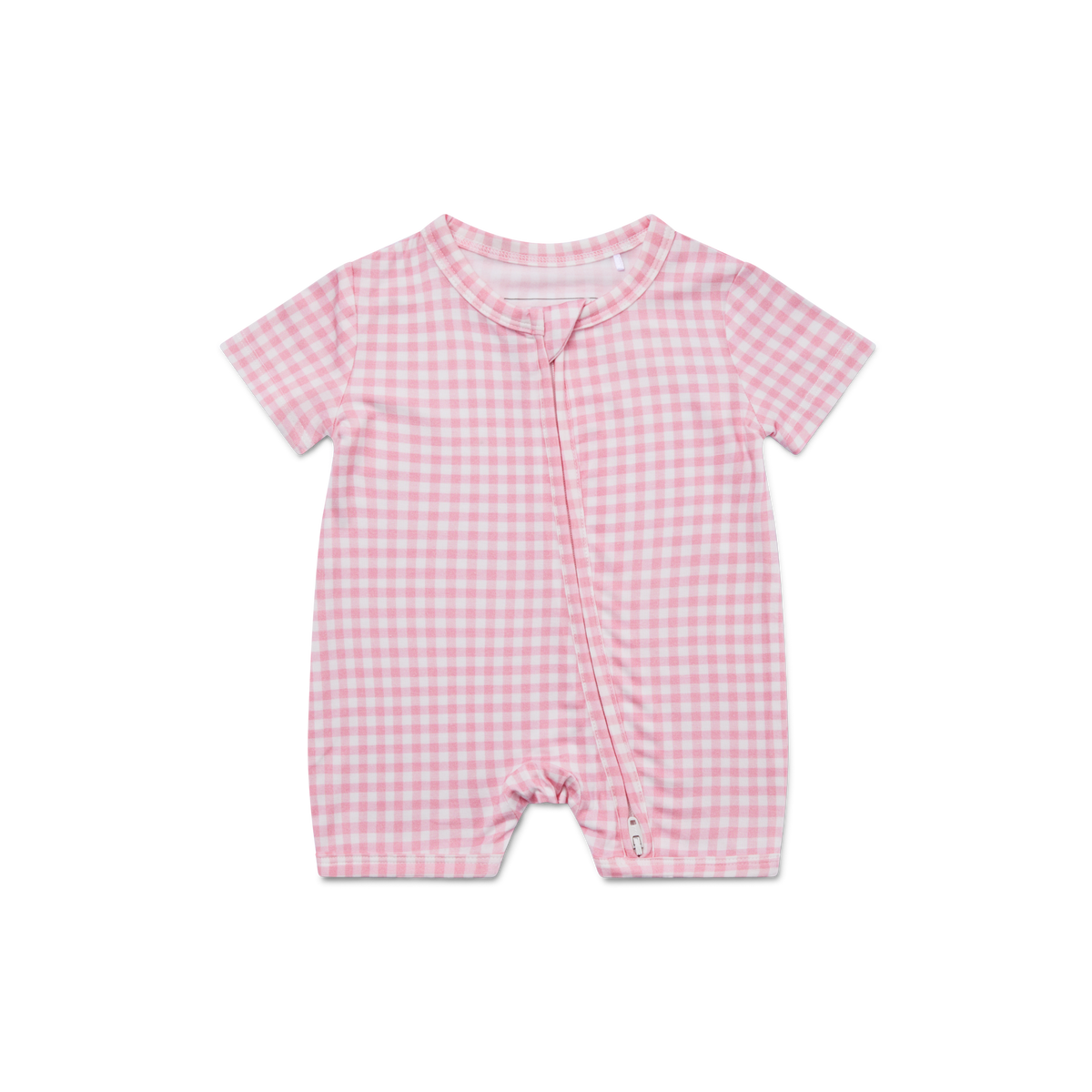 Sugar Gingham Short Sleeve & Shorts Bamboo Sleeper - BIG FRENCHIES