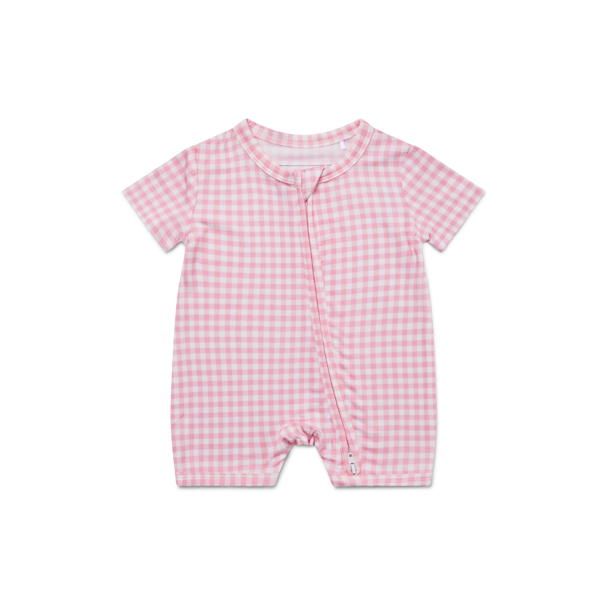 Sugar Gingham Short Sleeve & Shorts Bamboo Sleeper - BIG FRENCHIES