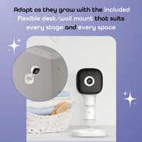 SkyVision AI with Adjustable Crib Mount