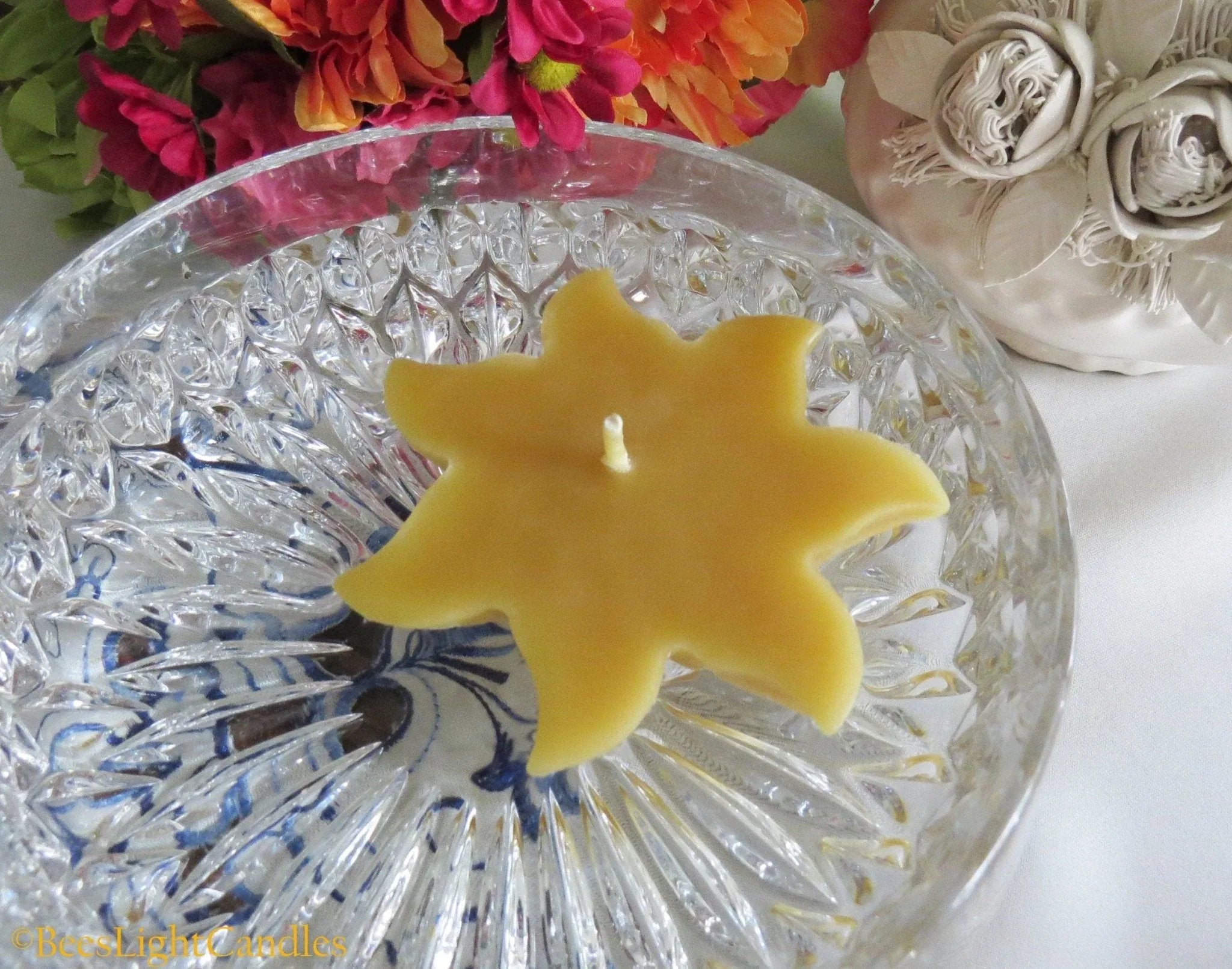 Large Floating Sun Beeswax Candle - BIG FRENCHIES