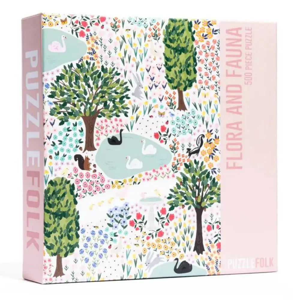 Flora & Fauna 500 Piece Jigsaw Puzzle by Puzzlefolk