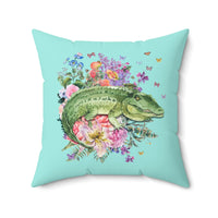 Floral Alligator Pillow - BIG FRENCHIES
