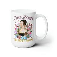 Floral Anne Boleyn Mug for History Lover: 15 Oz Coffee Mug - BIG FRENCHIES