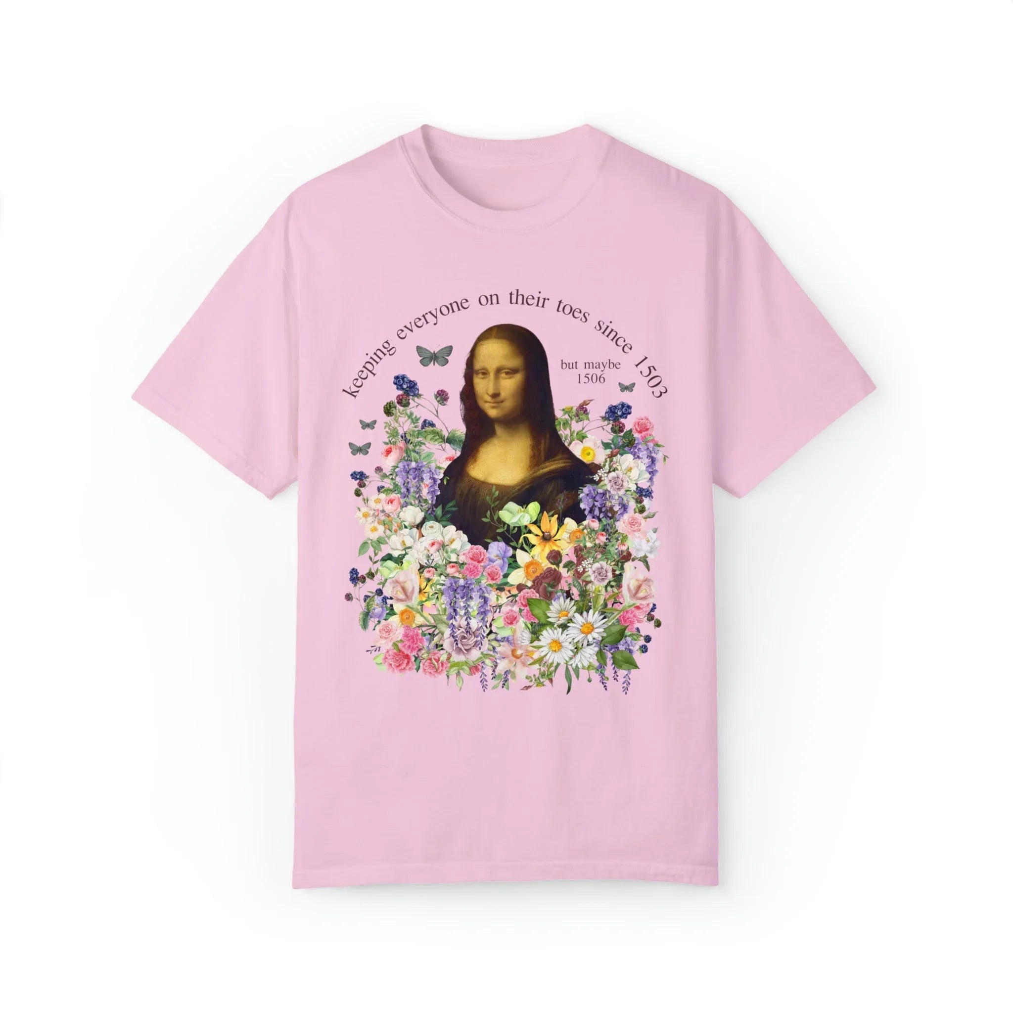 Floral Mona Lisa T-Shirt - BIG FRENCHIES