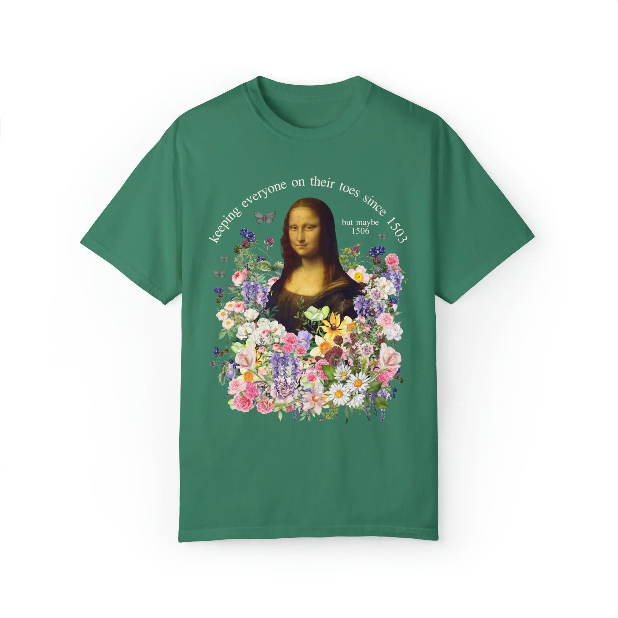 Floral Mona Lisa T-Shirt - BIG FRENCHIES