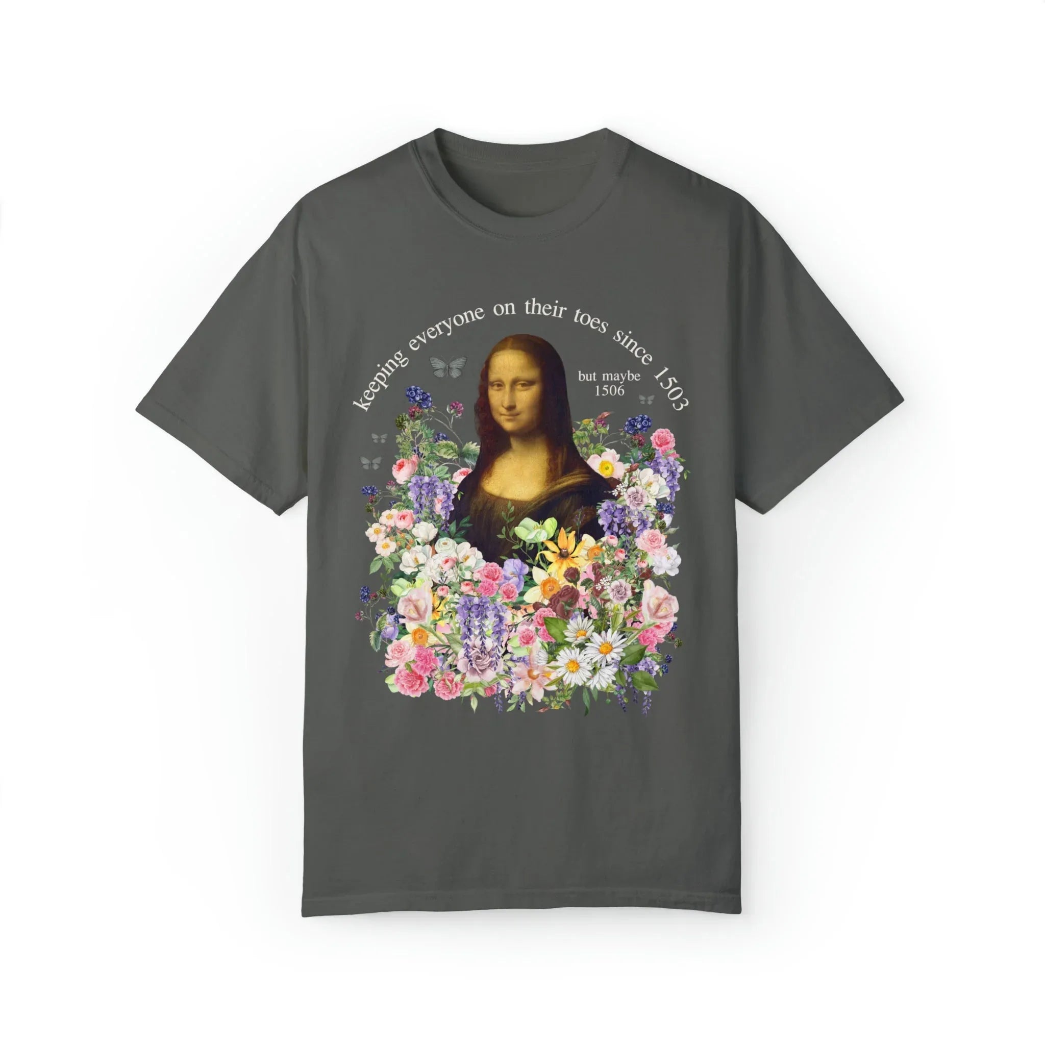 Floral Mona Lisa T-Shirt - BIG FRENCHIES