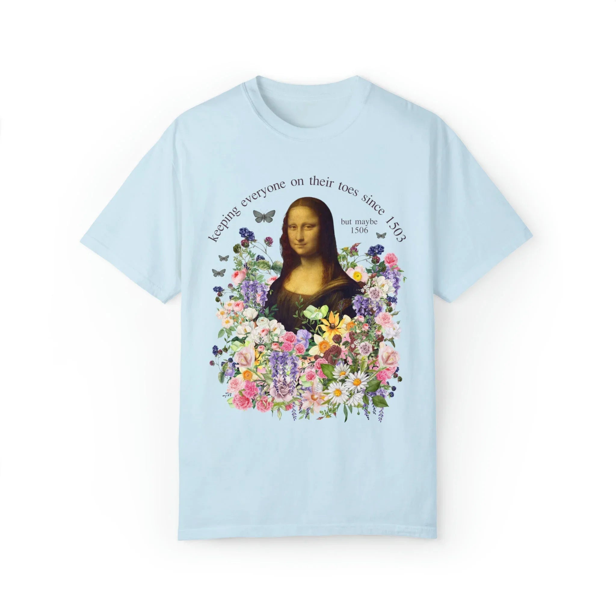 Floral Mona Lisa T-Shirt - BIG FRENCHIES