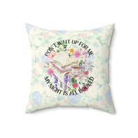 Floral Bookish Pillow for Romance Reader: My Night Is All Booked, Colorful Whimsigoth Pillow - BIG FRENCHIES