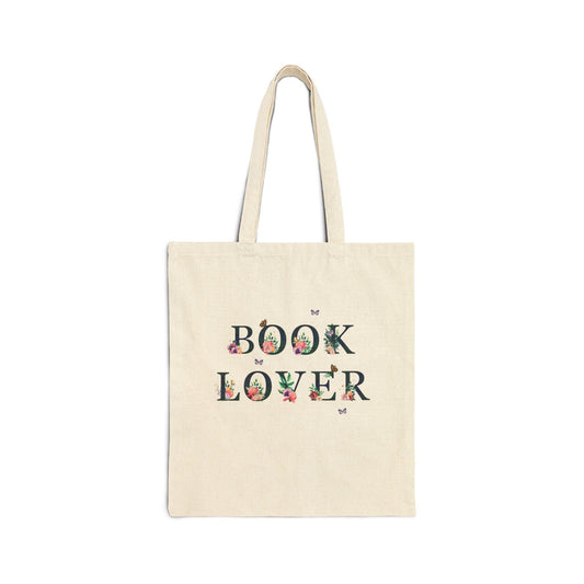 Floral Bookish Tote Bag for Reader: Book Lover - BIG FRENCHIES