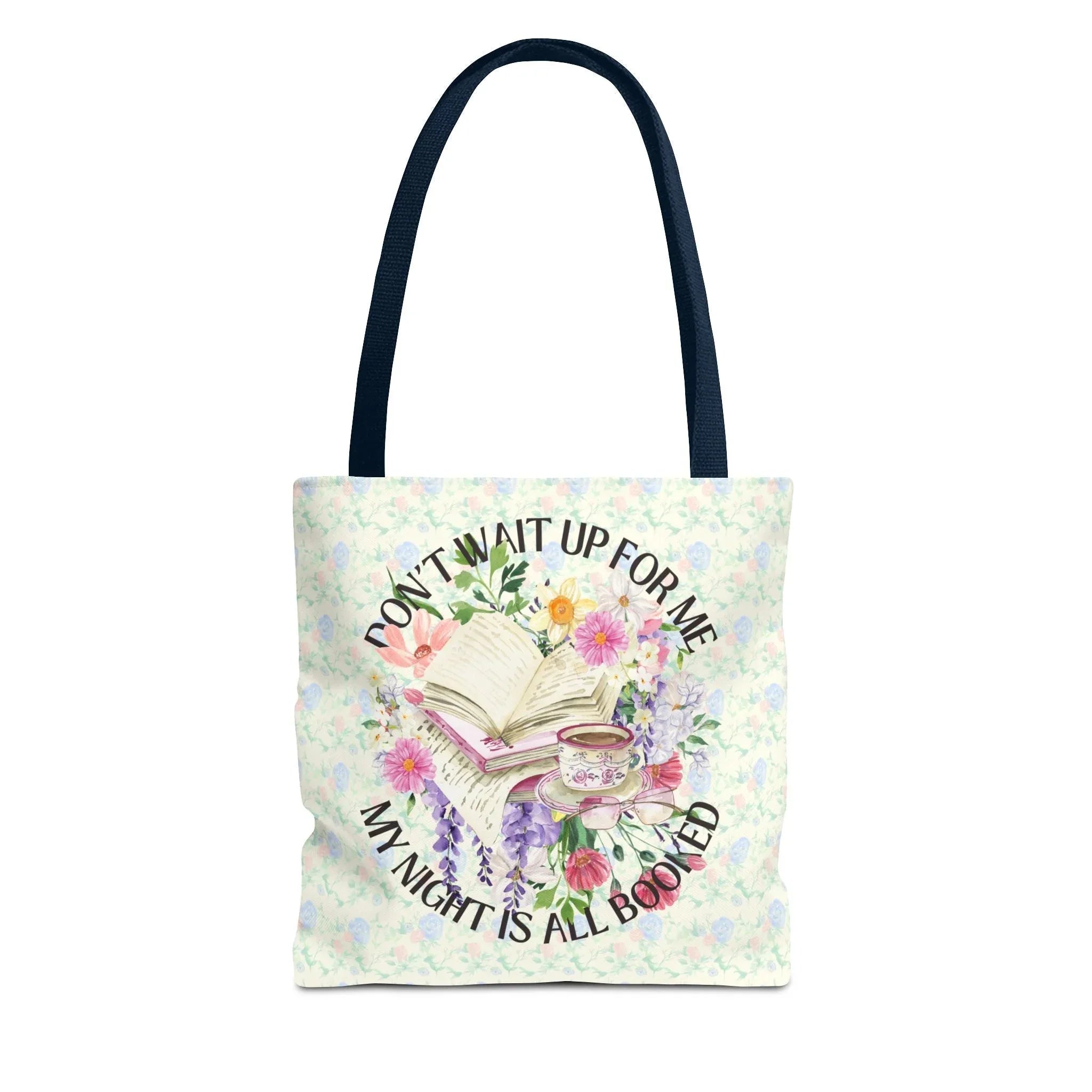 Floral Bookish Tote: My Night Is All Booked - BIG FRENCHIES