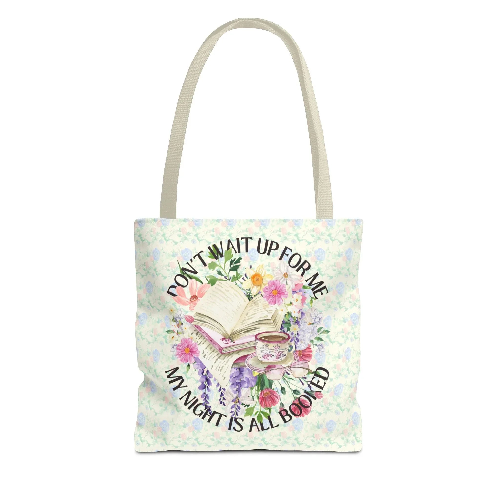 Floral Bookish Tote: My Night Is All Booked - BIG FRENCHIES