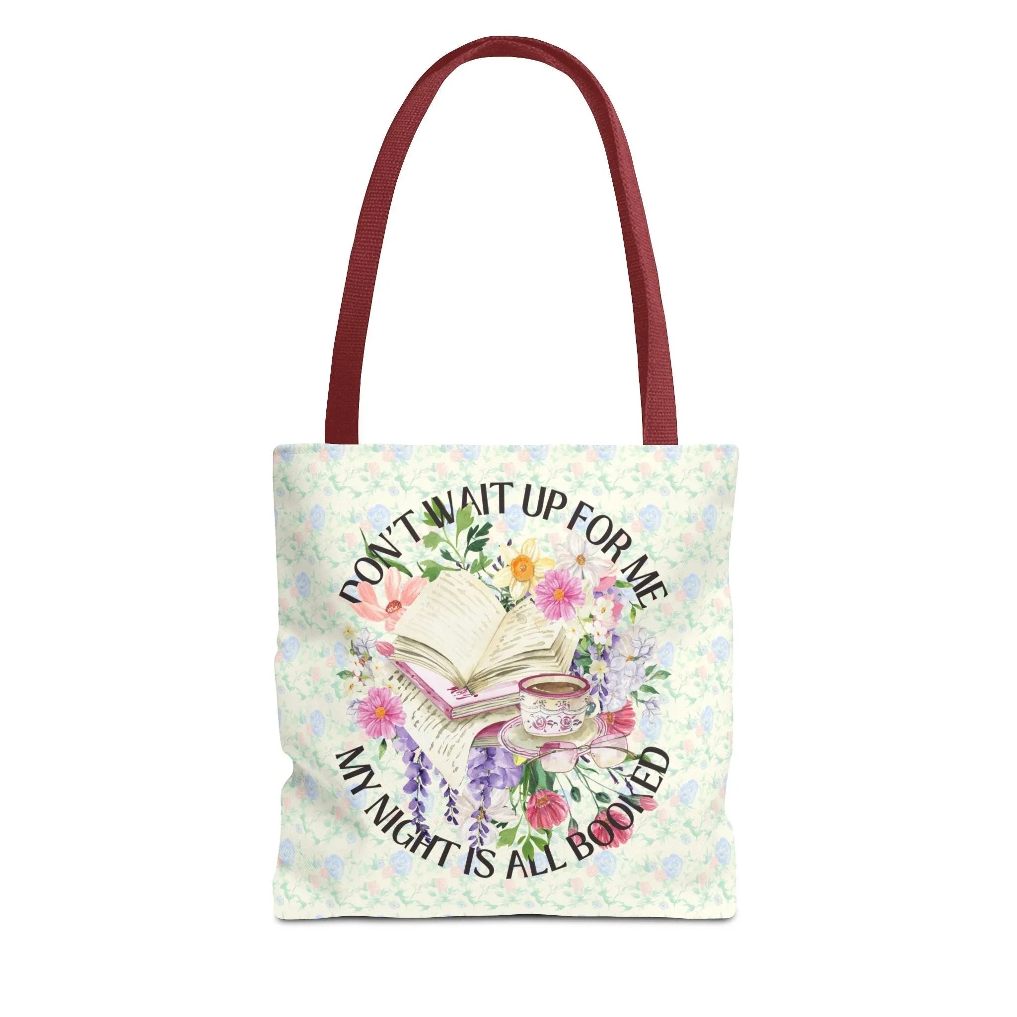 Floral Bookish Tote: My Night Is All Booked - BIG FRENCHIES