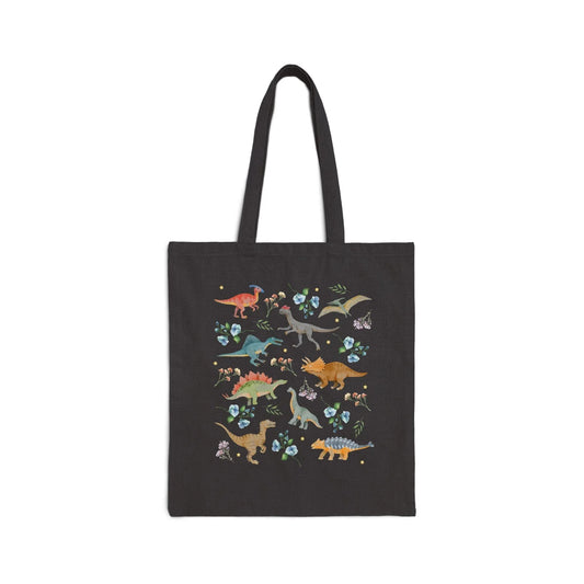 Floral Dinosaur Tote Bag - BIG FRENCHIES
