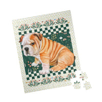 Floral English Bulldog Puzzle - BIG FRENCHIES